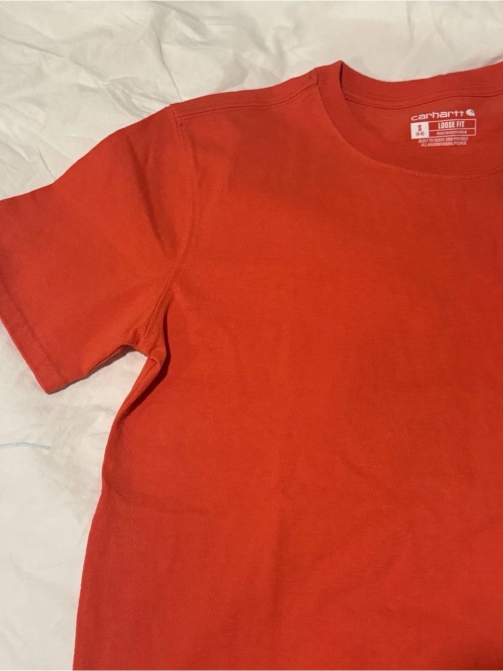 Carhartt Mens Work Pocket Tee Shirt Green / Red Loose Fit Lot of 2 Size Small - Picture 4 of 9